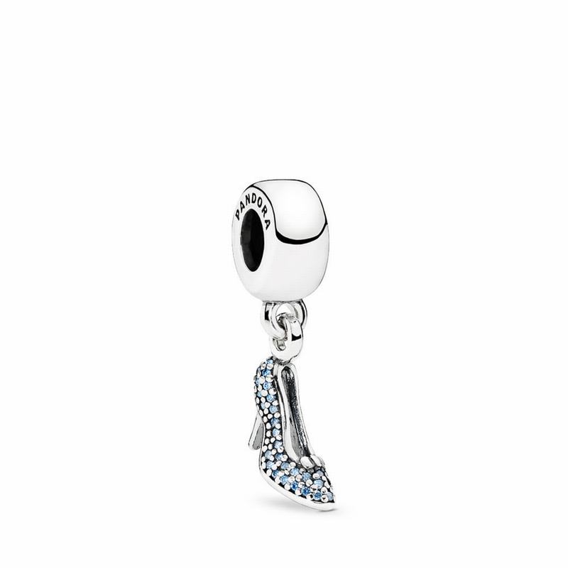 Pandora Disney Cinderella Sparkling Slipper Dangle Charm Silver Egypt GM6398021